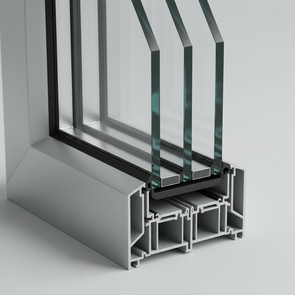 Double-glazed windows installation